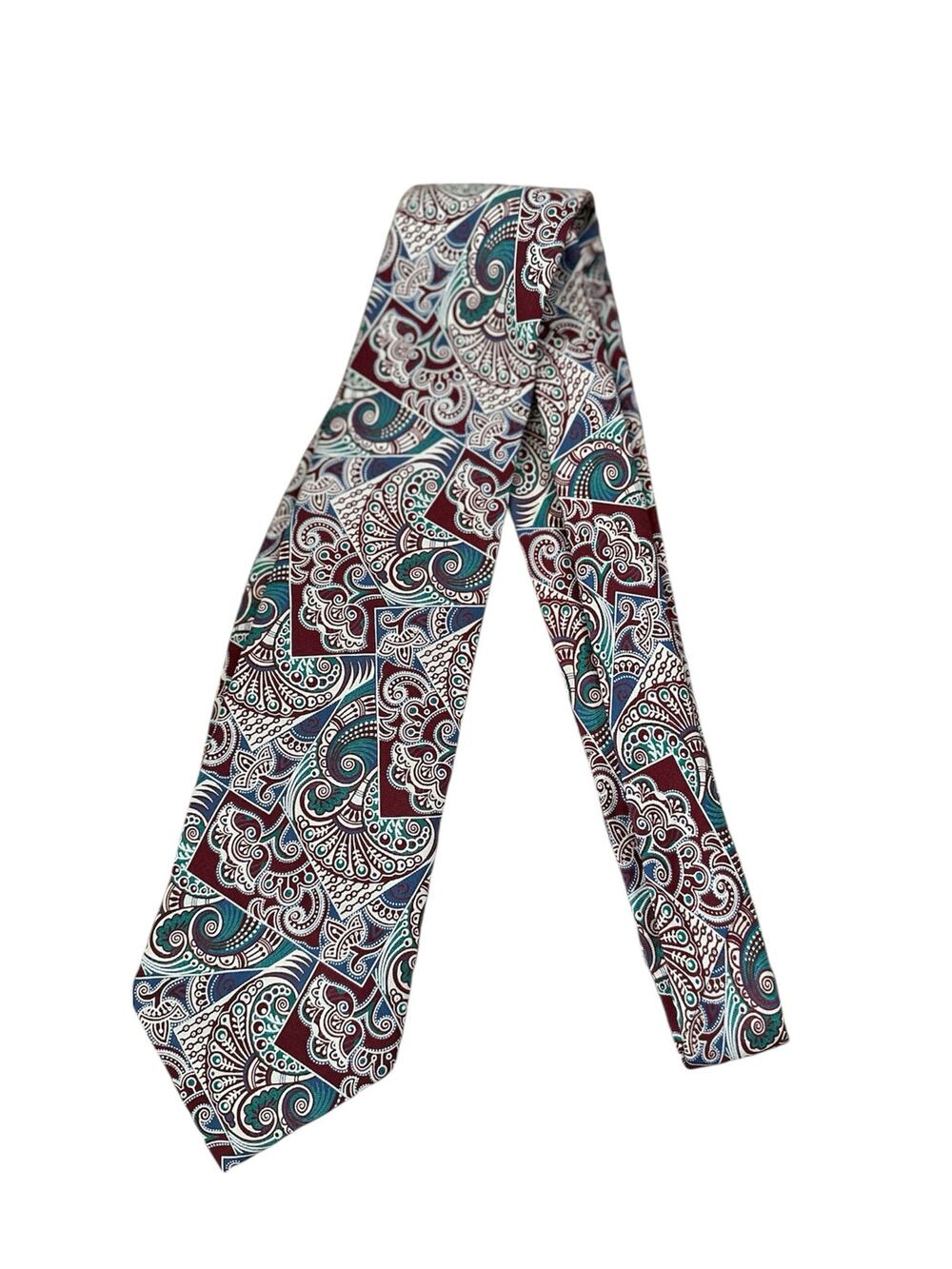Vintage 90s Polo Ralph Lauren Paisley Silk USA Hand Made Neck Tie VTG